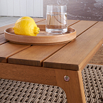 Стол журнальный для сада из акации Breathe Nature варинант исполнения - 4 | Loft Concept в Челябинске