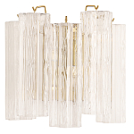 Бра с вертикальными стеклянными подвесками Hexagon Tube Light варинант исполнения - 1 | Loft Concept в Челябинске