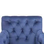Кресло Addison Chic Armchair deep blue velour варинант исполнения - 4 | Loft Concept в Челябинске