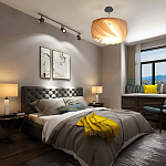 Подвесной светильник с белыми изящными декоративными лепестками Volumetric Petal Lamp варинант исполнения - 6 | Loft Concept в Челябинске