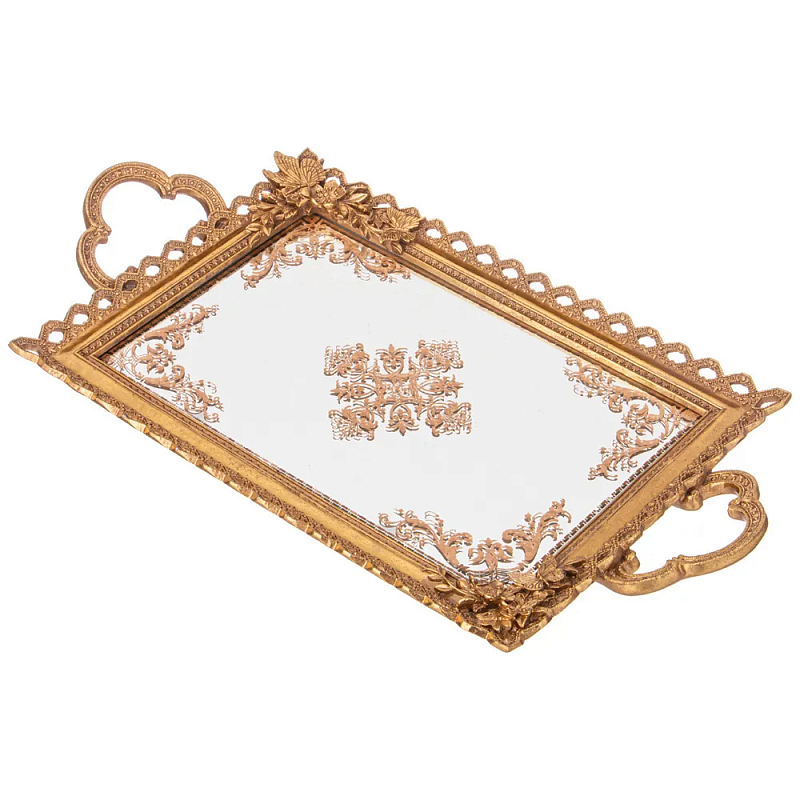 Поднос декоративный бронзовый Mirror Surface Bronze Бронза Поднос декоративный бронзовый Mirror Surface Bronze Бронза в Челябинске | Loft Concept