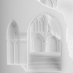 Встраиваемый в стену гипсовый светильник под покраску с эффектом разрушенной стены Antiquity Athena варинант исполнения - 8 | Loft Concept в Челябинске