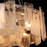 Люстра круглая с подвесными прямоугольными пластинами из стекла Glacier Panels варинант исполнения - 5 | Loft Concept в Челябинске