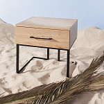 Тумба прикроватная с ящиком в стиле лофт Urban Style Space 2 варинант исполнения - 6 | Loft Concept в Челябинске