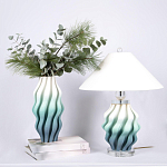 Настольная лампа с абажуром Green Wave варинант исполнения - 2 | Loft Concept в Челябинске