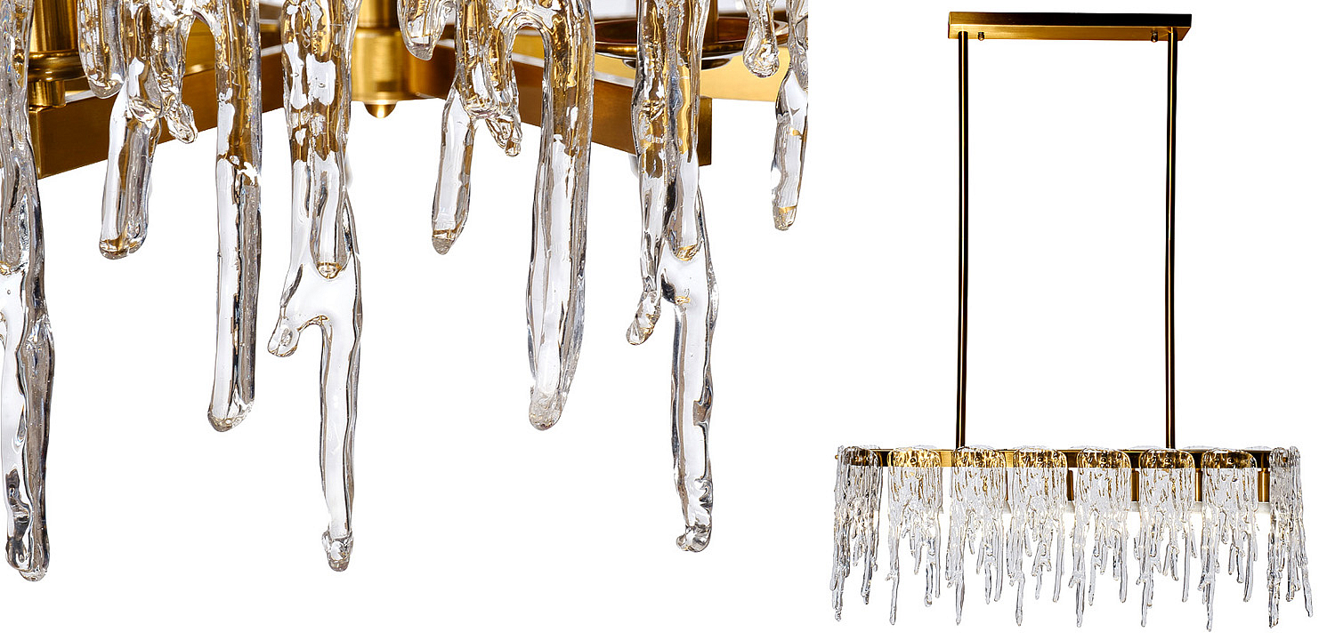 Люстра Cold Heart Line Gold Chandelier Люстра Cold Heart Line Gold Chandelier - Loft-Concept в Челябинске