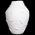 Декоративная ваза белая керамическая с абстрактным объемным декором Molecule Collection варинант исполнения - 1 | Loft Concept в Челябинске