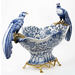 Фарфоровая чаша с птицами Blue and White варинант исполнения - 2 | Loft Concept в Челябинске