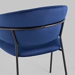 Стул в велюре синего цвета Horizon варинант исполнения - 6 | Loft Concept в Челябинске