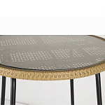 Барный столик с круглой плетеной столешницей Wicker Table Top варинант исполнения - 5 | Loft Concept в Челябинске