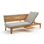 Садовый диван-трансофрмер Kate серый варинант исполнения - 7 | Loft Concept в Челябинске