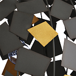 Люстра в форме сферы с декором из металлических квадратов Path to the Stars варинант исполнения - 1 | Loft Concept в Челябинске