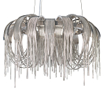 Люстра подвесная круглая с изогнутыми металлическими дугами и ниспадающими цепочками 65 см Atlantis Chain варинант исполнения - 15 | Loft Concept в Челябинске