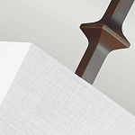 Бра с прямоугольным тканевым абажуром белого цвета Feiss варинант исполнения - 7 | Loft Concept в Челябинске