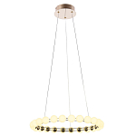 Люстра светодиодная кольцевая с круглыми плафонами белого цвета PEARLS Suspension 48 варинант исполнения - 4 | Loft Concept в Челябинске