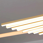 Люстра в виде распахнутых крыльев из тонких металлических планок Flight of Freedom варинант исполнения - 7 | Loft Concept в Челябинске