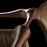 Стул из Ореха с плетеным сидением Kronos Dining Chair Brown варинант исполнения - 2 | Loft Concept в Челябинске