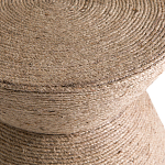 Приставной стол с отделкой из джута Juti D30 см варинант исполнения - 4 | Loft Concept в Челябинске