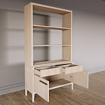 Стеллаж Primo с ящиками Светлый дуб  варинант исполнения - 7 | Loft Concept в Челябинске