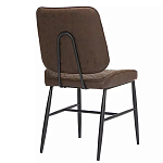 Стул с темно-коричневой обивкой из экокожи Benderson варинант исполнения - 3 | Loft Concept в Челябинске