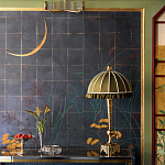 Обои ручная роспись Tsukimi Original colourway on gilded silk with antiquing варинант исполнения - 2 | Loft Concept в Челябинске