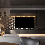 Гипсовая 3D панель с принтографией PM-107 варинант исполнения - 1 | Loft Concept в Челябинске