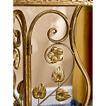 Столик приставной золотистый с орнаментом на столешнице Tanzania варинант исполнения - 6 | Loft Concept в Челябинске