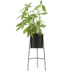 Кашпо из металла Elevated Planters черное варинант исполнения - 2 | Loft Concept в Челябинске