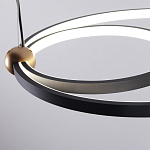 Люстра подвесная светодиодная черный металл Ring Horizontal варинант исполнения - 5 | Loft Concept в Челябинске
