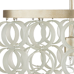 Потолочный светильник с каскадом из круглых декоративных колец Waterfall from the Rings варинант исполнения - 1 | Loft Concept в Челябинске