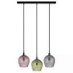 Подвесной светильник каскадный с 3-мя рельефными плафонами Cascade with Relief Lampshades варинант исполнения - 1 | Loft Concept в Челябинске