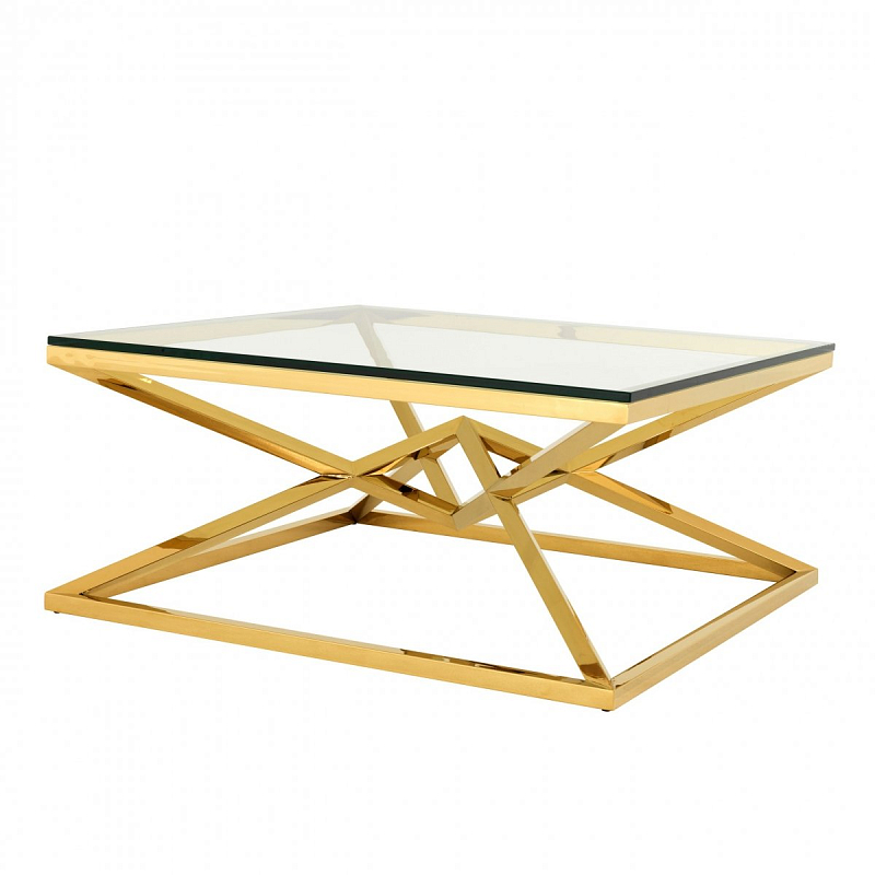 Журнальный стол Eichholtz Coffee Table Connor Gold Глянцевое золото Прозрачное Стекло Журнальный стол Eichholtz Coffee Table Connor Gold Глянцевое золото Прозрачное Стекло в Челябинске | Loft Concept