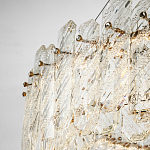 Круглая люстра с декором из рельефного стекла Cassian Relief Glass Chandelier 80 варинант исполнения - 4 | Loft Concept в Челябинске