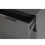 Комод цвета графит с 3-мя ящиками Strict Lines  варинант исполнения - 6 | Loft Concept в Челябинске