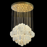 Люстра с овальными подвесками из натурального камня Spatial Composition варинант исполнения - 6 | Loft Concept в Челябинске