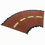 Дизайнерский ковер с изображением дороги Poltronova Autostrada Rug варинант исполнения - 3 | Loft Concept в Челябинске