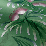 Обои ручная роспись Silk Tree Colourway SC-92 on Emerald Green dyed silk варинант исполнения - 3 | Loft Concept в Челябинске