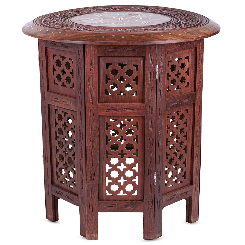 Столик Indian inlay Table Коричневый Столик Indian inlay Table Коричневый в Челябинске | Loft Concept