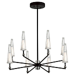 Люстра с прозрачными плафонами из стекла Umbrella варинант исполнения - 2 | Loft Concept в Челябинске