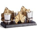 Подсвечник Cozy Light с декором кленовыми листьями варинант исполнения - 1 | Loft Concept в Челябинске