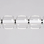Люстра линейная с 6-ю прозрачными стеклянными плафонами округлой формы HANDLE GRAPE варинант исполнения - 4 | Loft Concept в Челябинске