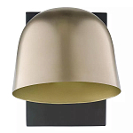Бра с наклонным плафоном в сочетании золотистого и чёрного цвета Sconce with Sloping Shade варинант исполнения - 1 | Loft Concept в Челябинске