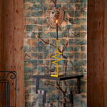 Обои ручная роспись Braganza Standard colourway on dyed paper варинант исполнения - 3 | Loft Concept в Челябинске