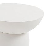 Приставной столик белого цвета Tori варинант исполнения - 3 | Loft Concept в Челябинске