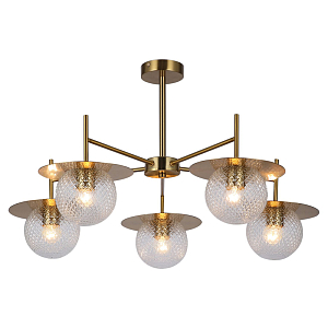 Люстра медного цвета с узорчатыми плафонами MATISSE