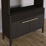 Стеллаж Primo с ящиками Темный орех варинант исполнения - 3 | Loft Concept в Челябинске