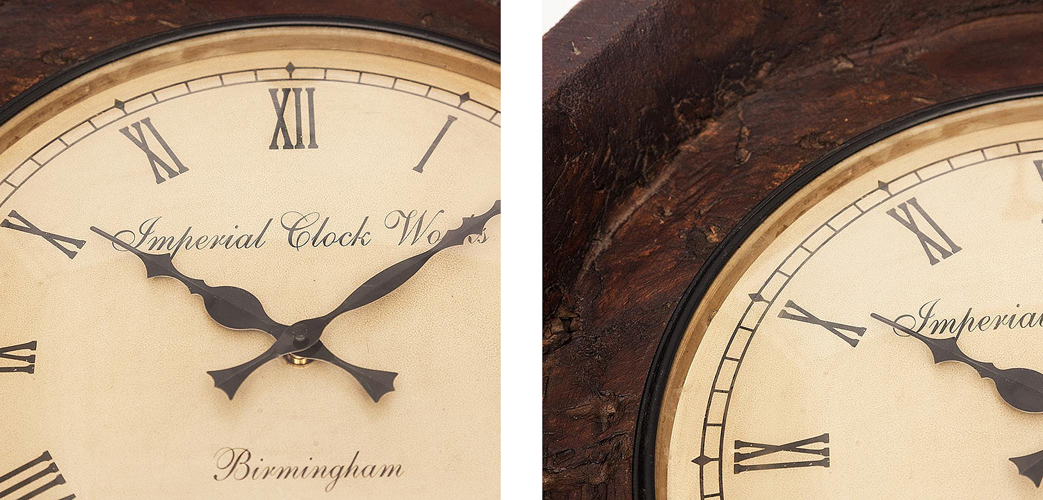 Часы Antique Indian Mango Tree Clock Часы Antique Indian Mango Tree Clock - Loft-Concept в Челябинске