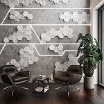 Гипсовая 3D Панель M-47 варинант исполнения - 2 | Loft Concept в Челябинске