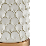 Настольная лампа покрытая лепестками белых цветов Fancy Calla Lily варинант исполнения - 1 | Loft Concept в Челябинске