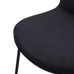 Стул черный с обивкой из велюра Black Archie Chair варинант исполнения - 5 | Loft Concept в Челябинске
